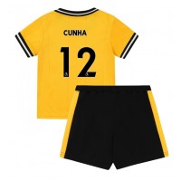 Wolves Matheus Cunha #12 Heimtrikotsatz Kinder 2023-24 Kurzarm (+ Kurze Hosen)